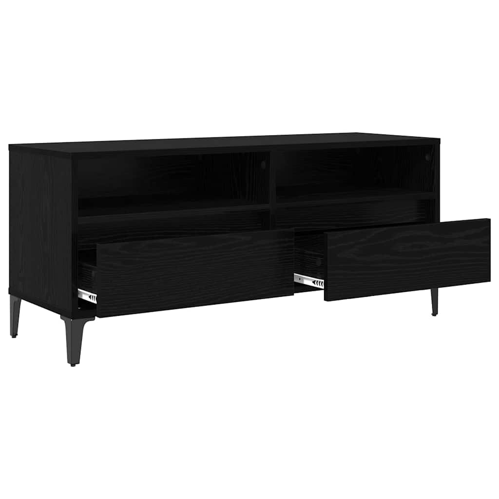 TV skapītis melns ozols 100 x 34,5 x 44,5 cm