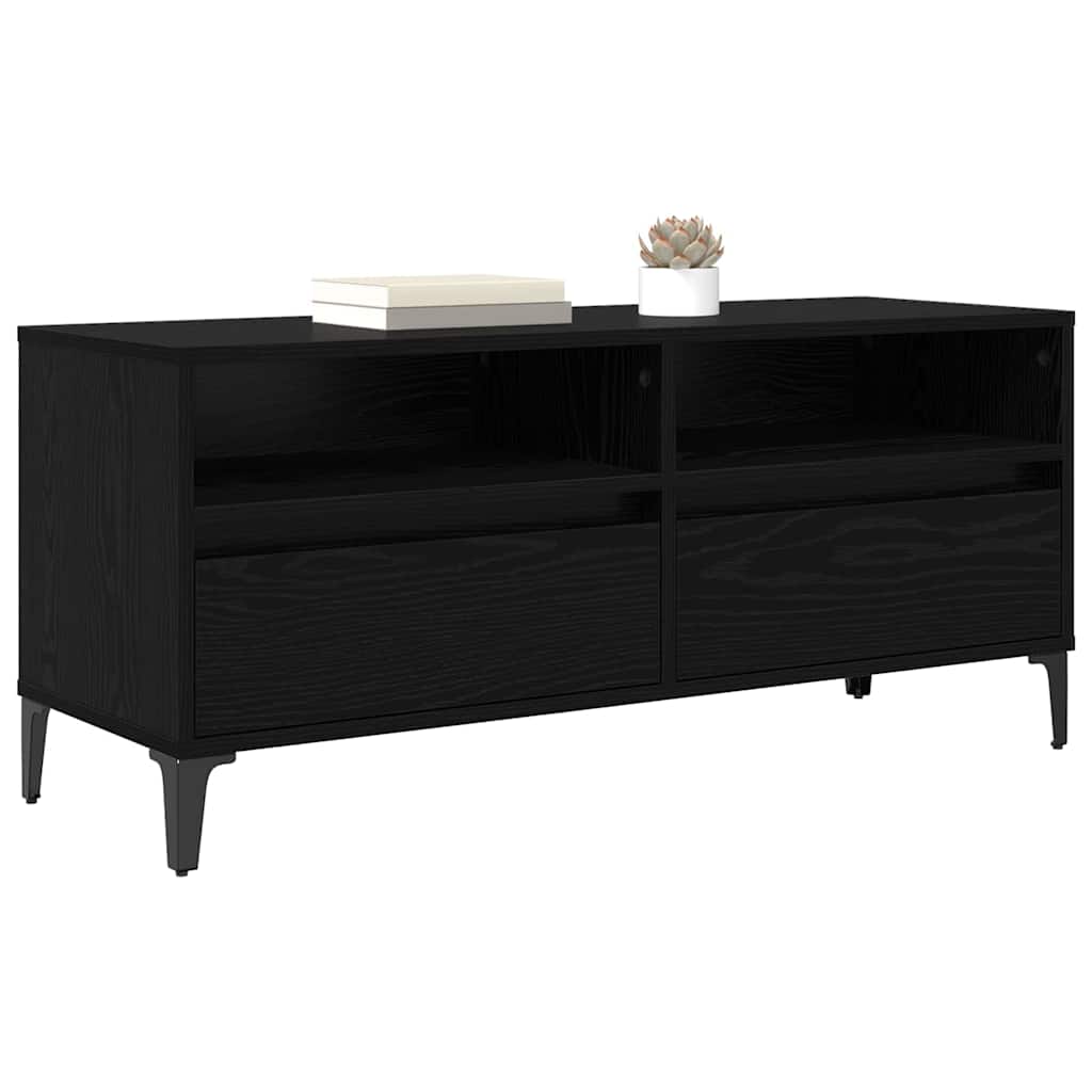 TV skapītis melns ozols 100 x 34,5 x 44,5 cm