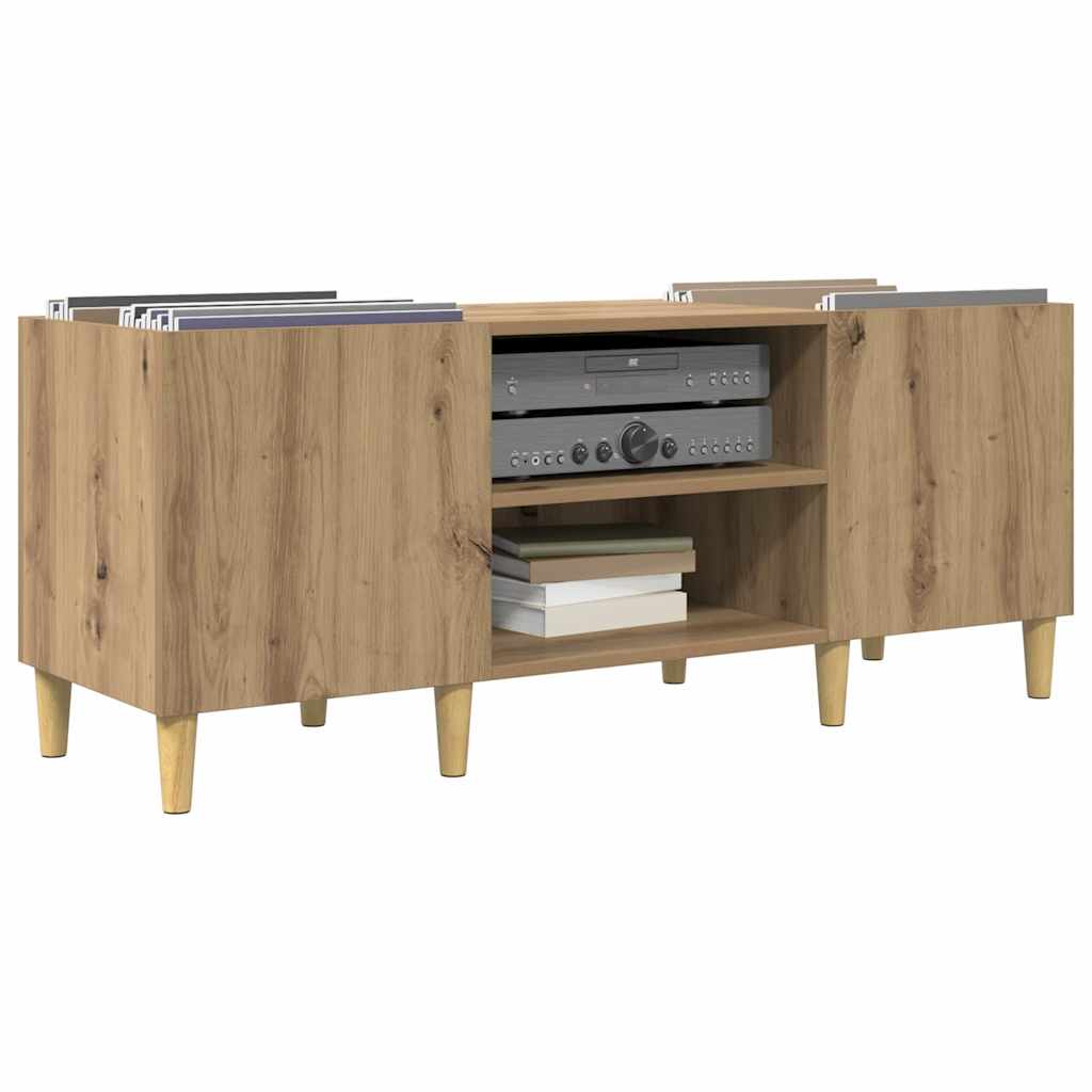 Record cabinet Craftsman oak 121 x 38 x 48 cm