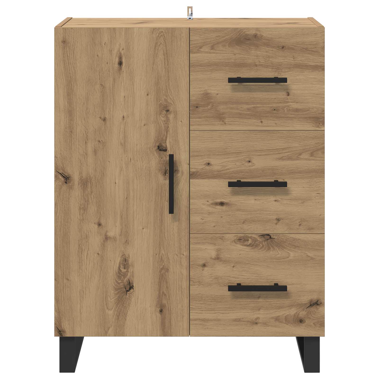 Kumode ar atvilktnēm Amatnieku ozols 69,5 x 34 x 90 cm