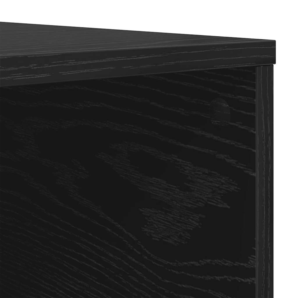 Coffee Table Black Oak 80 x 80 x 36.5 cm