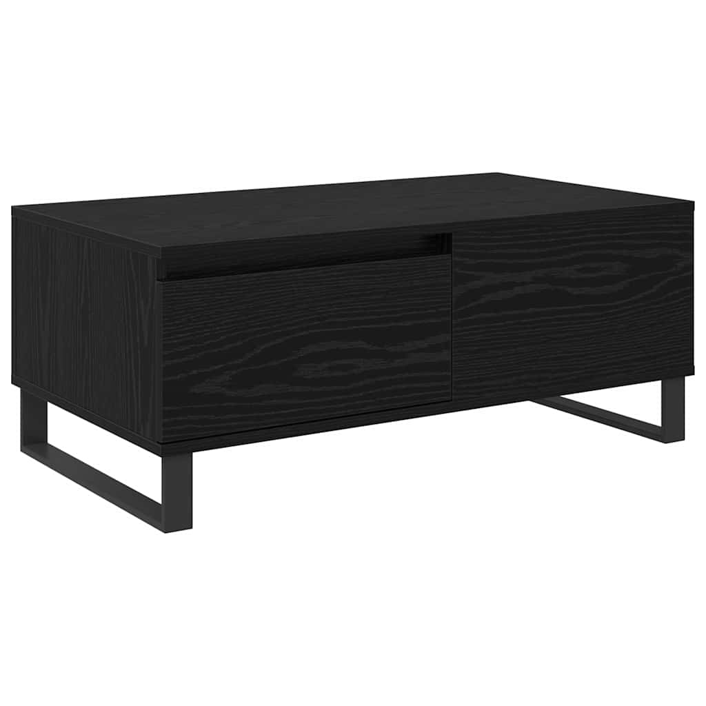 Coffee table with drawer Black oak 90 x 50 x 36.5 cm