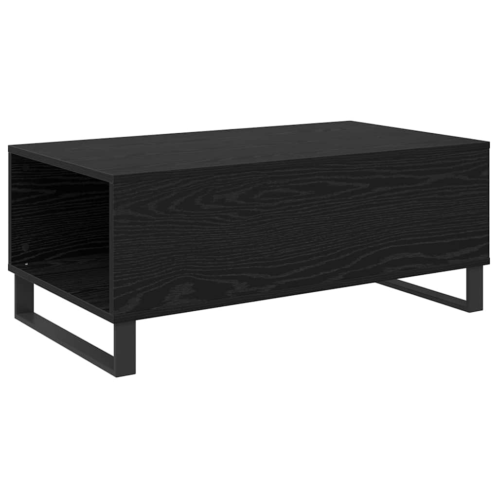 Coffee table with drawer Black oak 90 x 50 x 36.5 cm