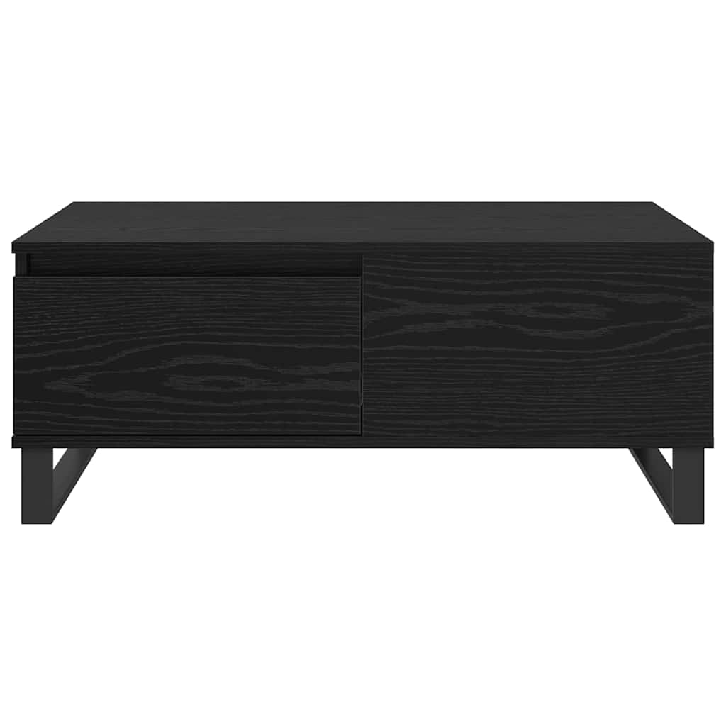 Coffee table with drawer Black oak 90 x 50 x 36.5 cm