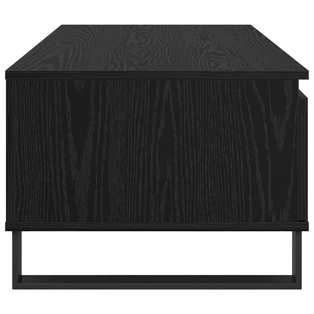 Coffee table with drawer Black oak 90 x 50 x 36.5 cm