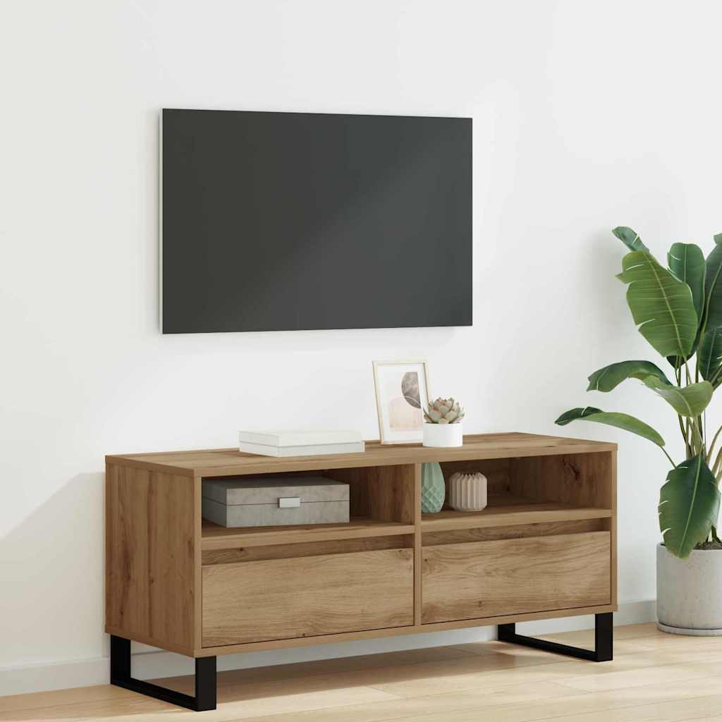 Televizoriaus spintelė 100 x 34,5 x 44,5 cm Amatininkų ąžuolas