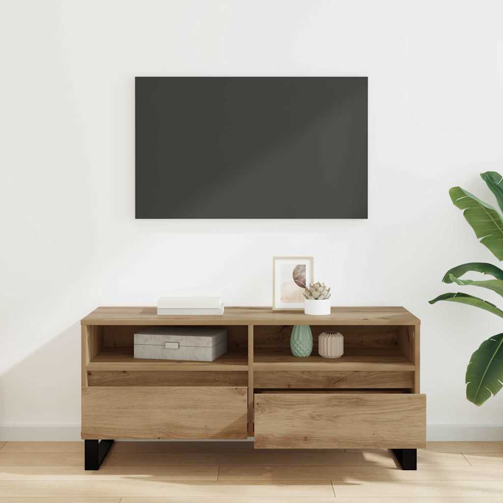 Televizoriaus spintelė 100 x 34,5 x 44,5 cm Amatininkų ąžuolas