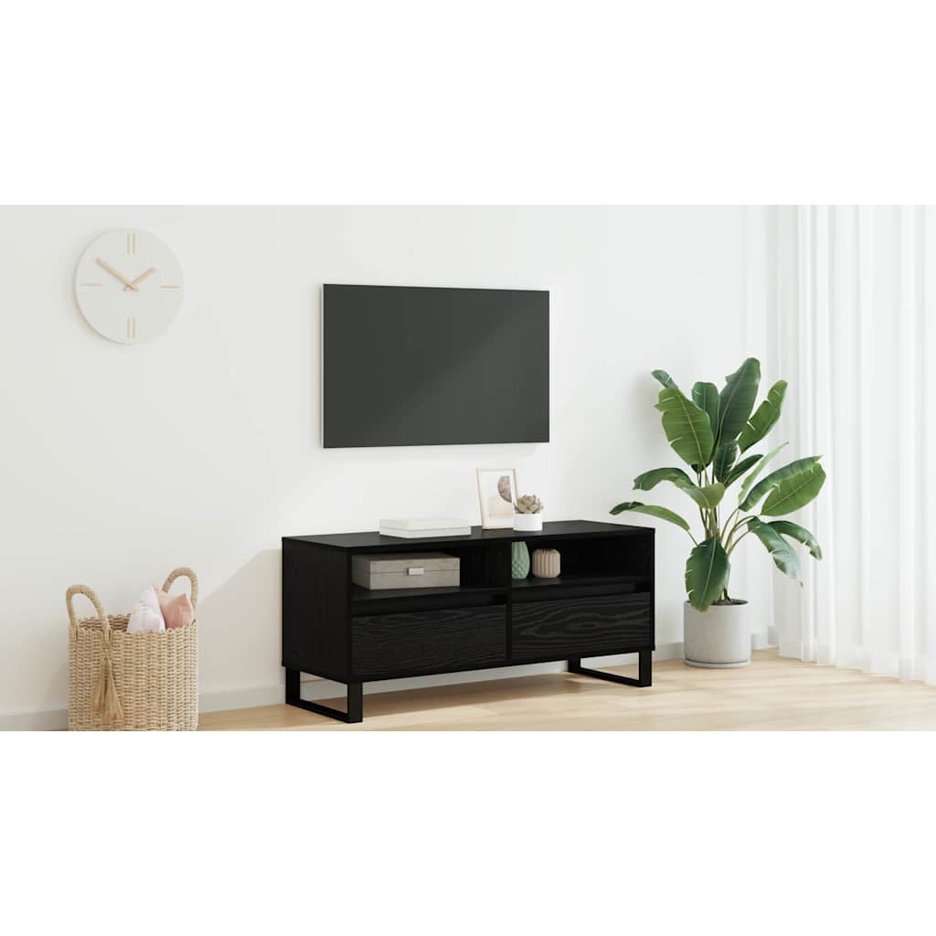 TV skapītis melns ozols 100 x 34,5 x 44,5 cm