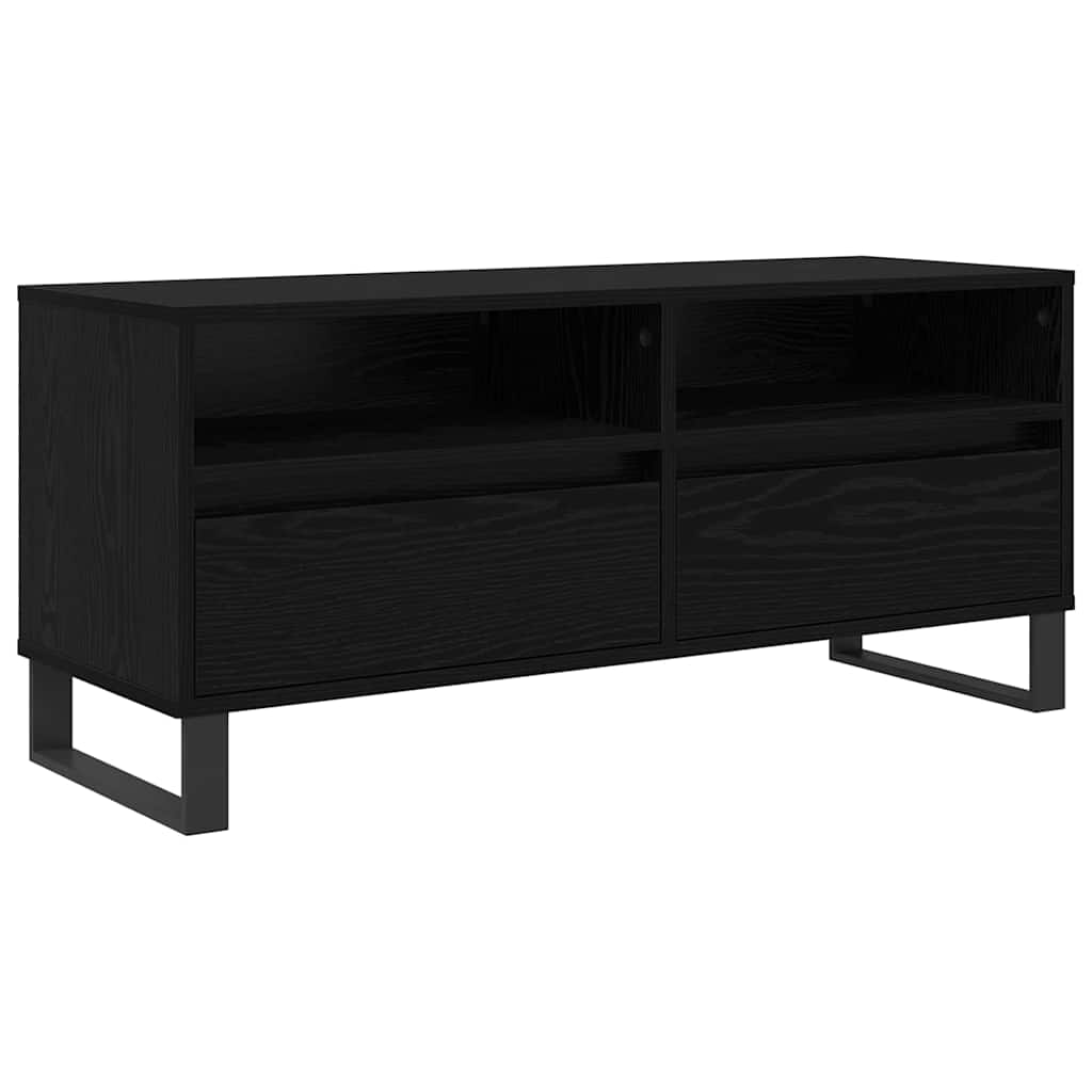 TV skapītis melns ozols 100 x 34,5 x 44,5 cm