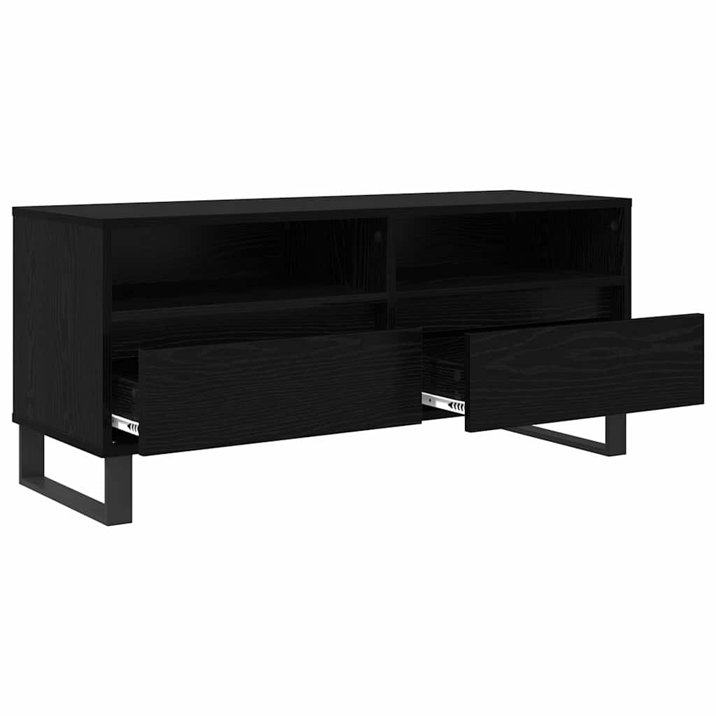 TV skapītis melns ozols 100 x 34,5 x 44,5 cm