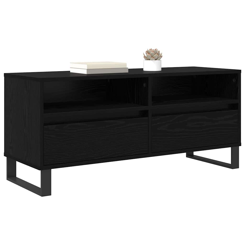 TV skapītis melns ozols 100 x 34,5 x 44,5 cm