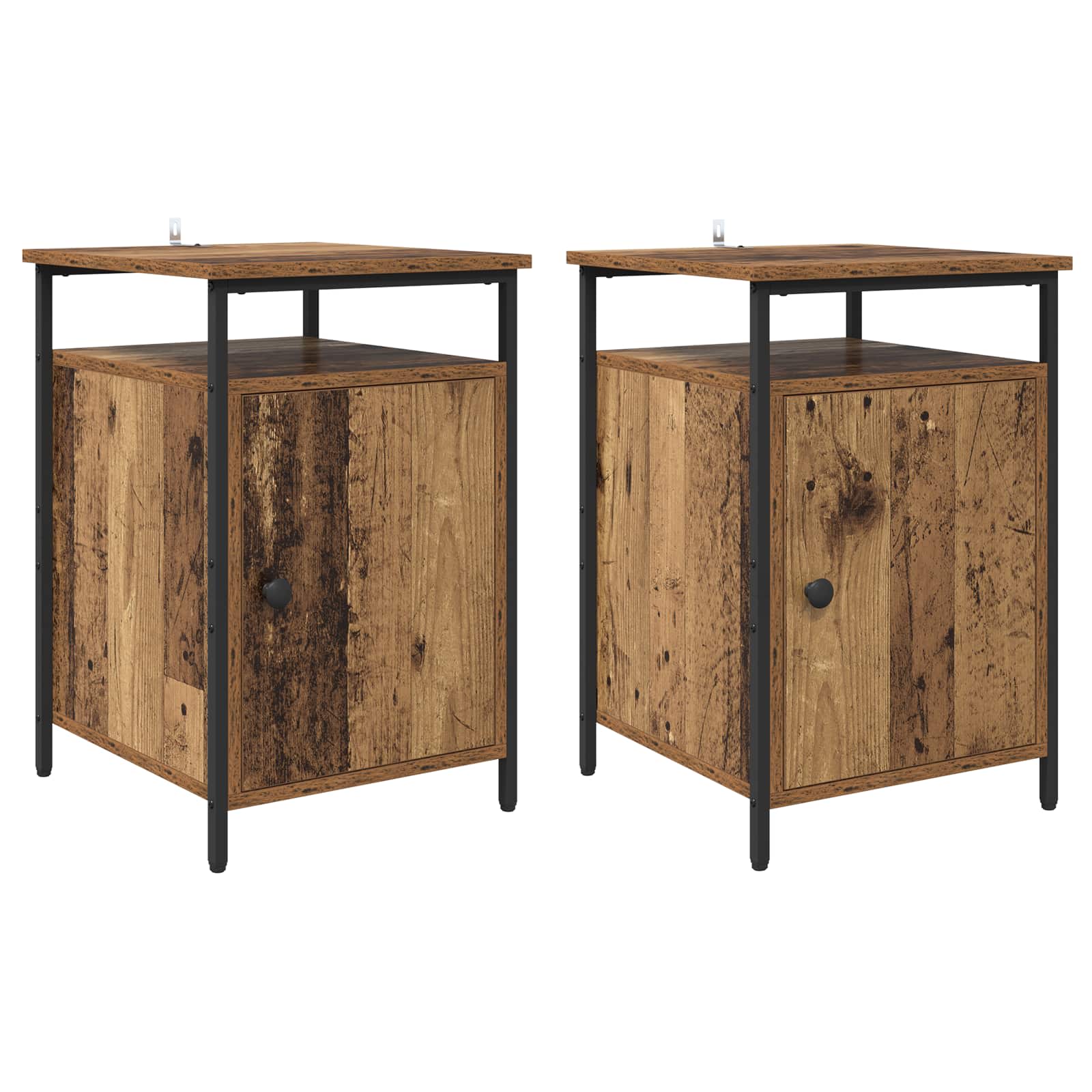 Šalia lovos spintelė 2 pcs Senas medis 40 x 42 x 60cm