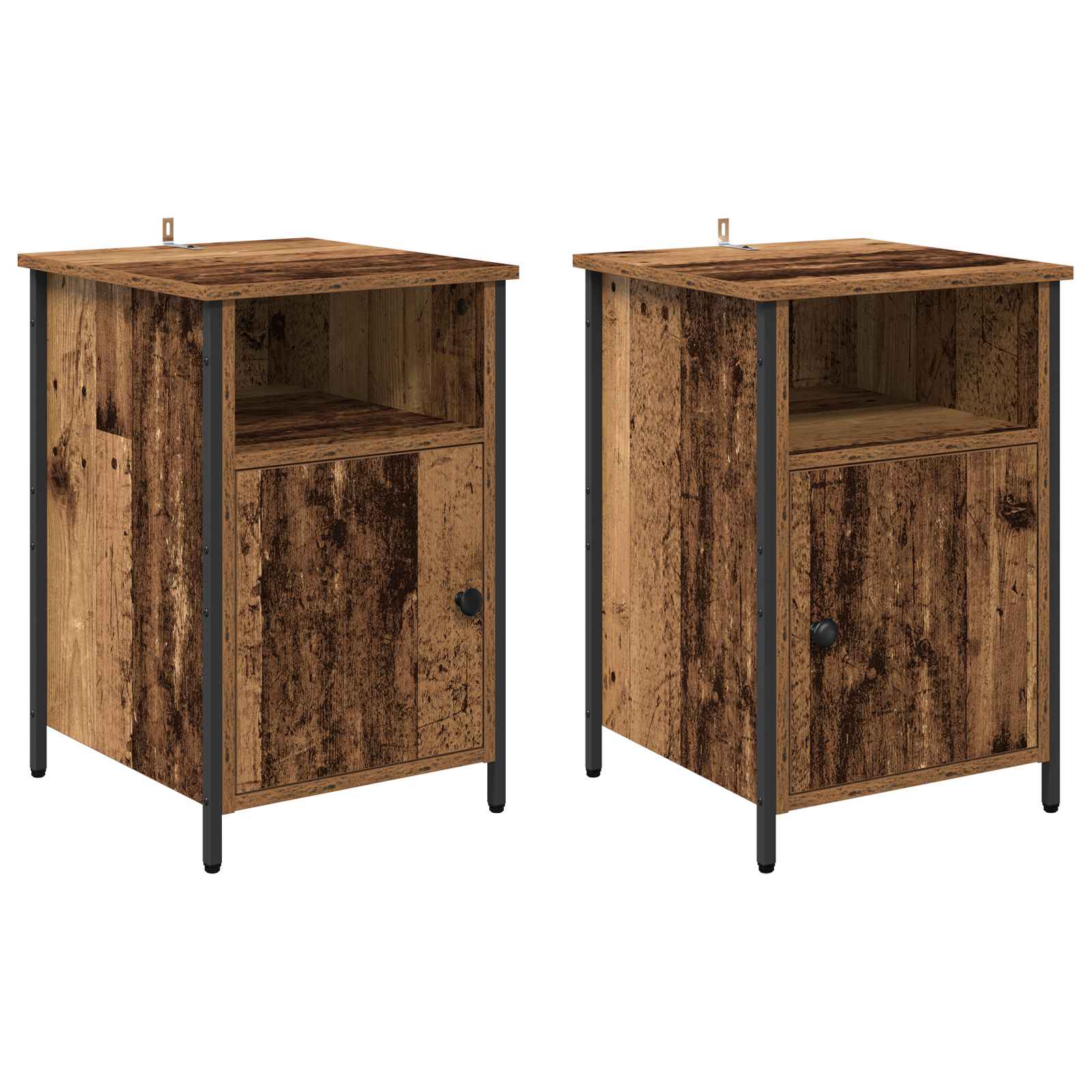 Šalia lovos spintelė 2 pcs Senas medis 40 x 42 x 60 cm