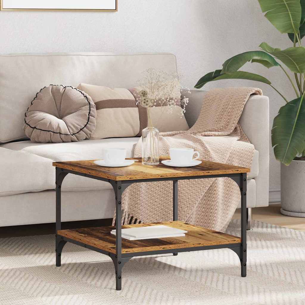 Coffee Table Antique Wood 55 x 55 x 40 cm