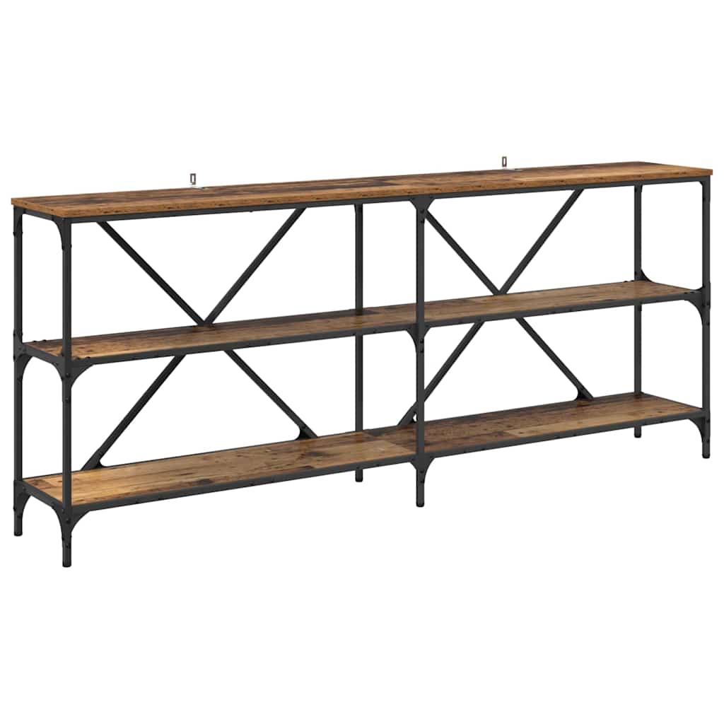 Konsoles galds ar plauktu Antīks koks 180 x 30 x 75 cm