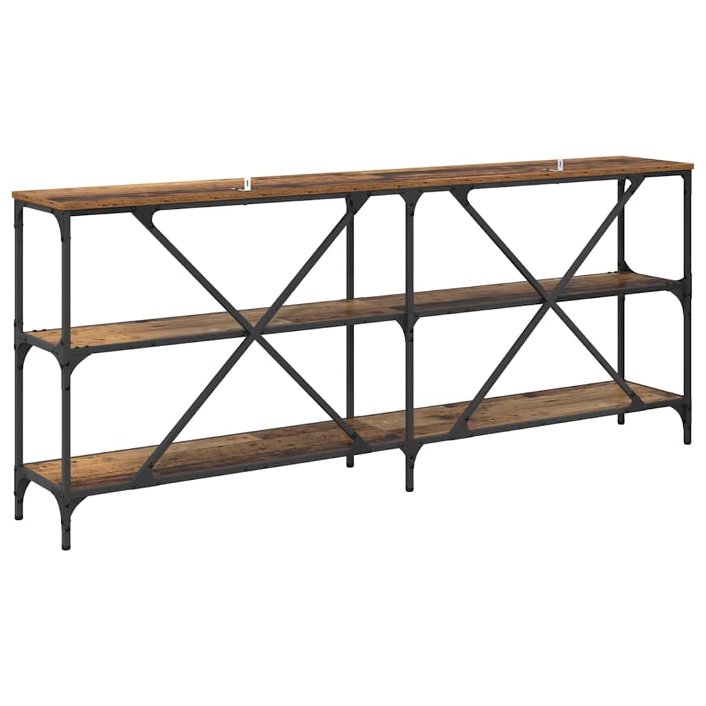 Konsoles galds ar plauktu Antīks koks 180 x 30 x 75 cm