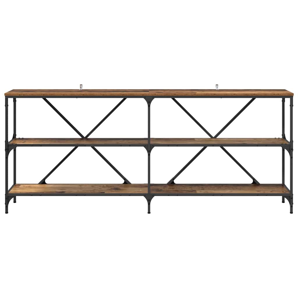 Konsoles galds ar plauktu Antīks koks 180 x 30 x 75 cm