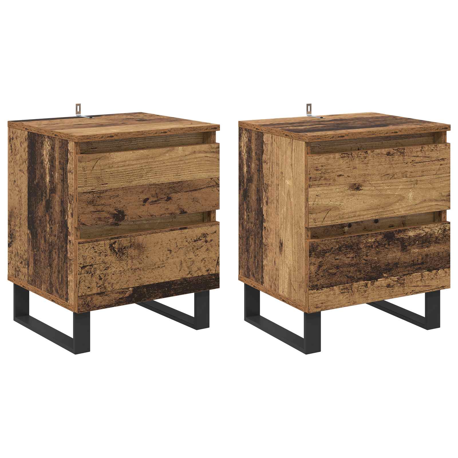 Šalia lovos spintelė 2 pcs Senas medis 40 x 35 x 50 cm