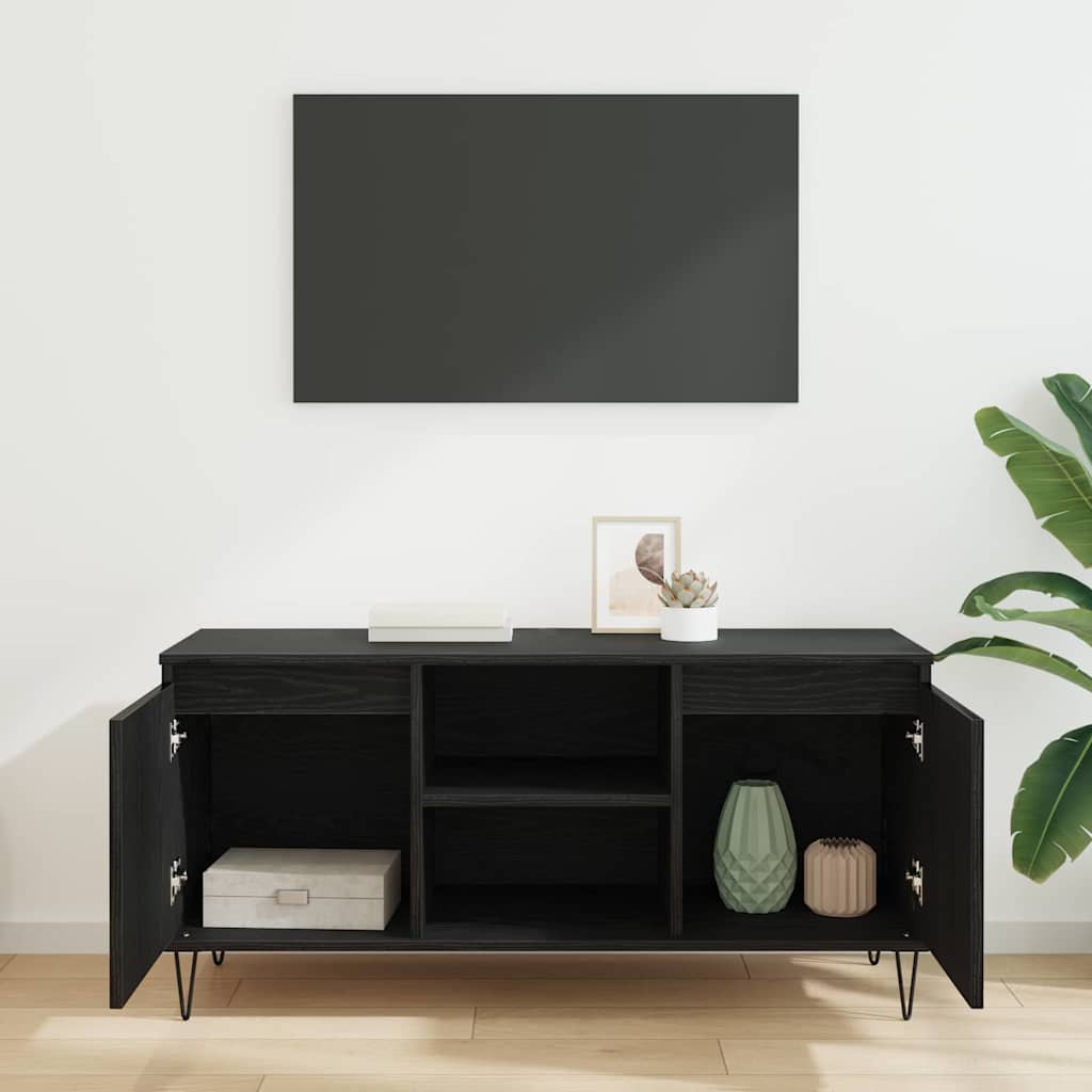 Televizoriaus spintelė Juodas ąžuolas 104 x 35 x 50 cm