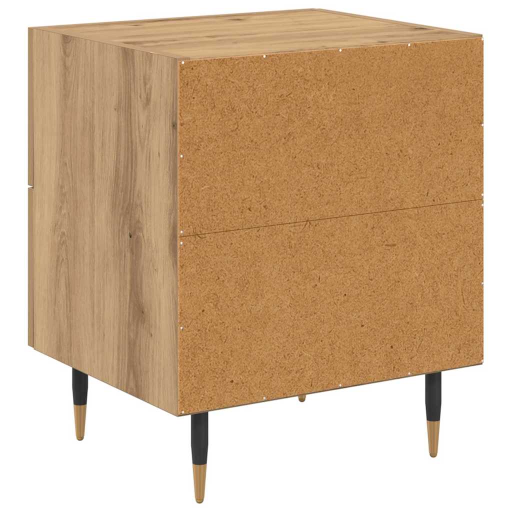 Bedside cabinet 2 pcs Artisan oak 40 x 35 x 47.5 cm