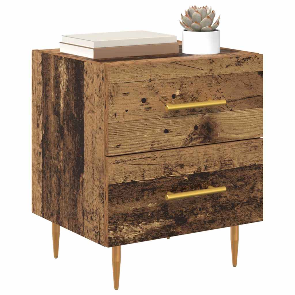 Šalia lovos spintelė 2 pcs Senovinis medis 40 x 35 x 47,5 cm