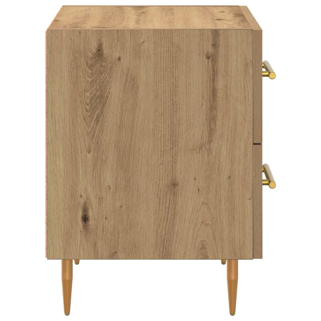 Šalia lovos spintelė 2 pcs Amatininkų ąžuolas 40 x 35 x 47,5 cm