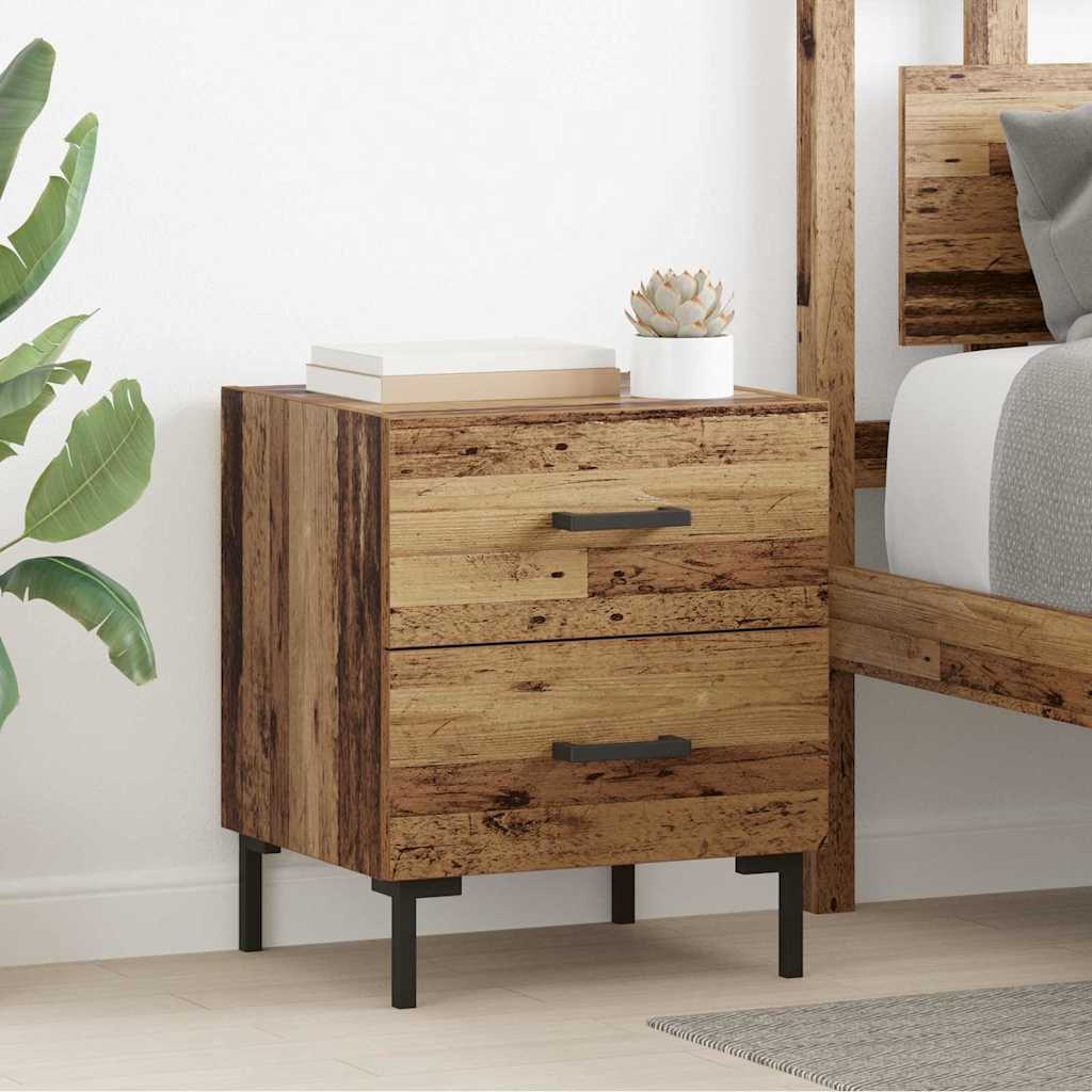Šalia lovos spintelė 2 pcs Senas medis 40 x 35 x 47,5 cm
