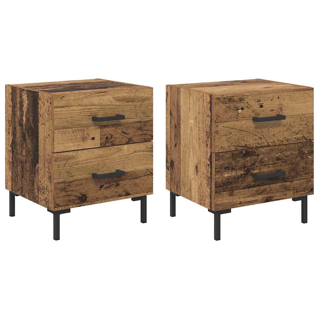 Šalia lovos spintelė 2 pcs Senas medis 40 x 35 x 47,5 cm