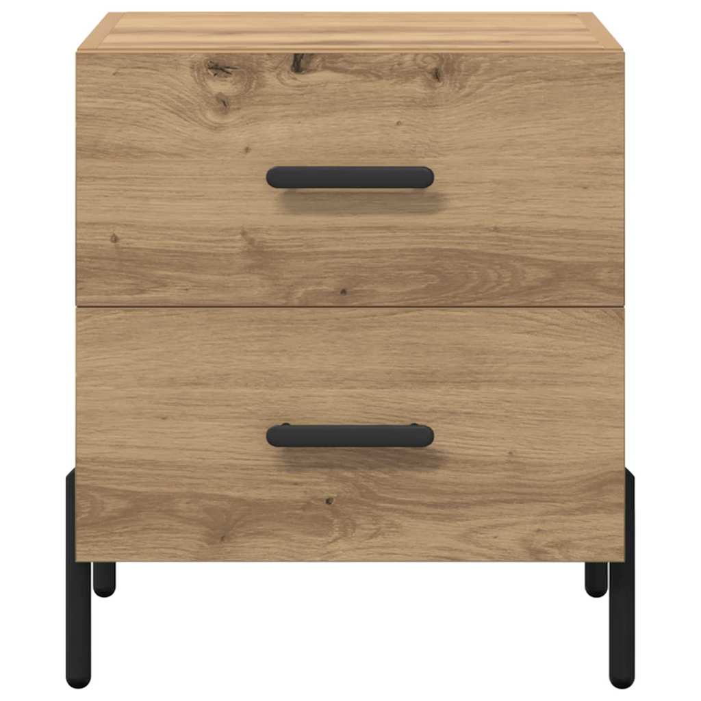 Šalia lovos spintelė 2 pcs Amatininkų ąžuolas 40 x 35 x 47,5 cm