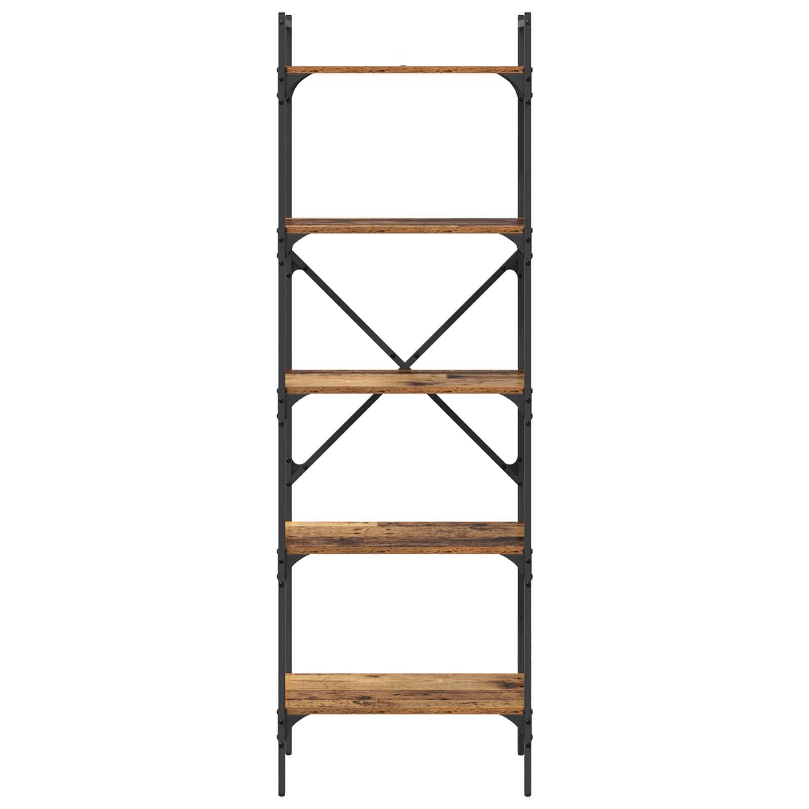 Grāmatu plaukts, antīka koka apdare, 56 x 32 x 174 cm, apstrādāta koksne