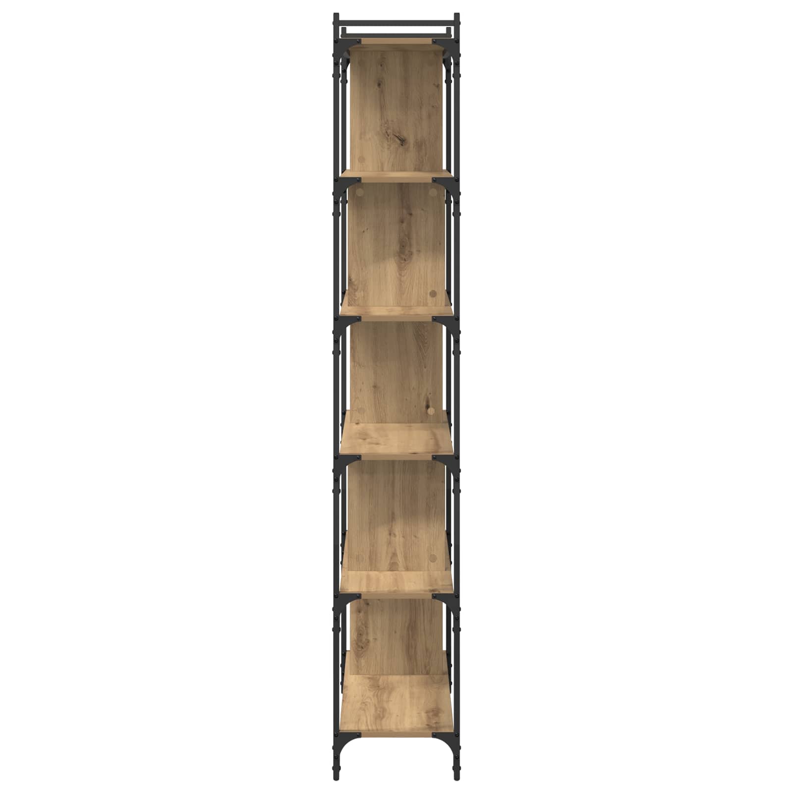Grāmatu plaukts artisan ozolkoka 76 x 32 x 192 cm apstrādāta koksne