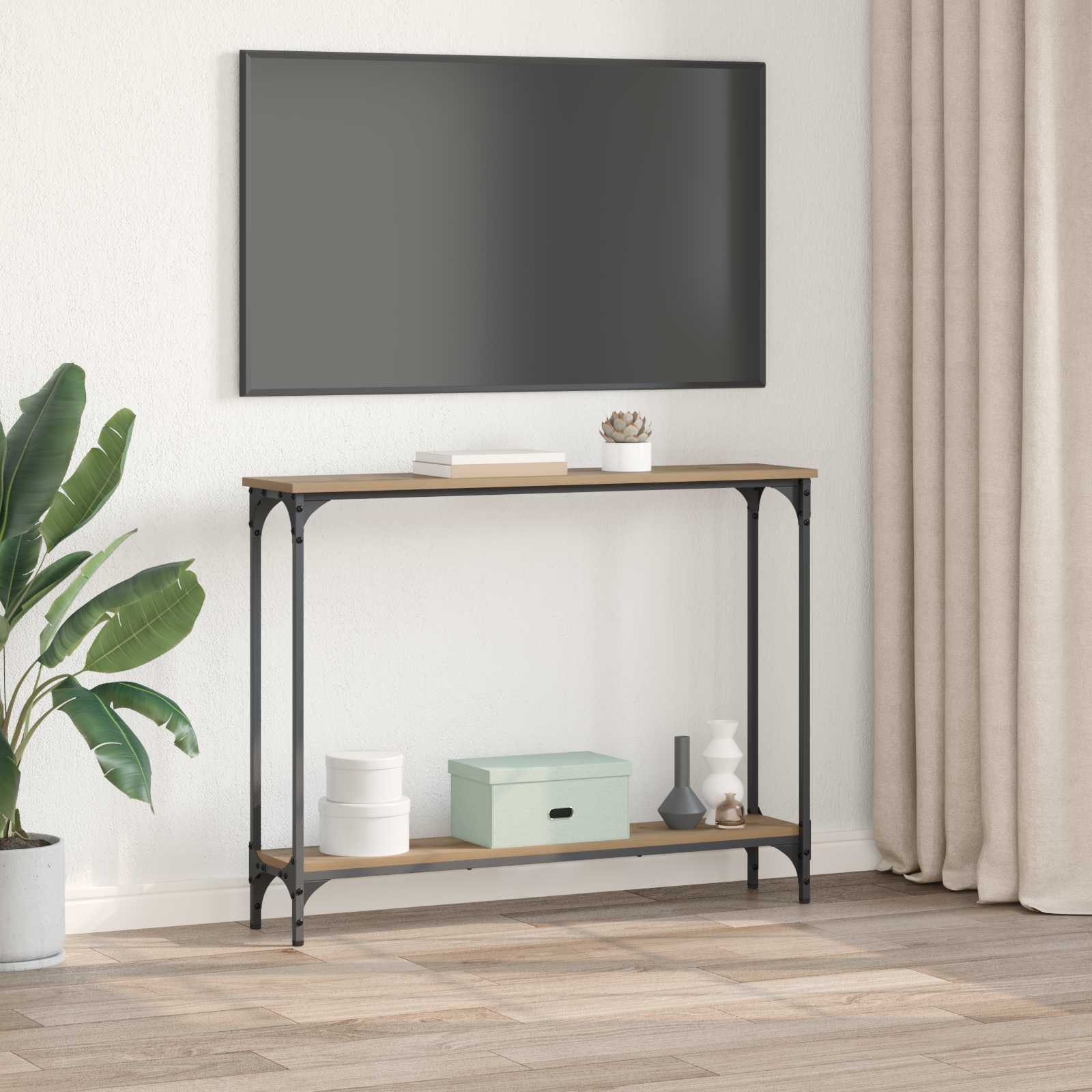 Konsolinis stalas Amatininkų ąžuolas 100 x 22,5 x 75 cm