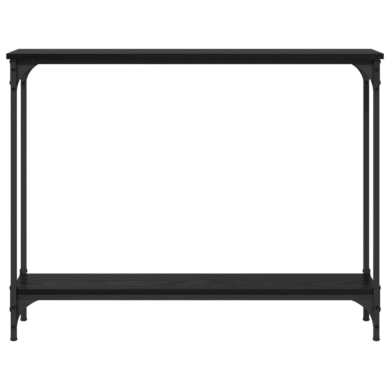 Konsolinis stalas su lentyna Juodas ąžuolas 100 x 22,5 x 75 cm