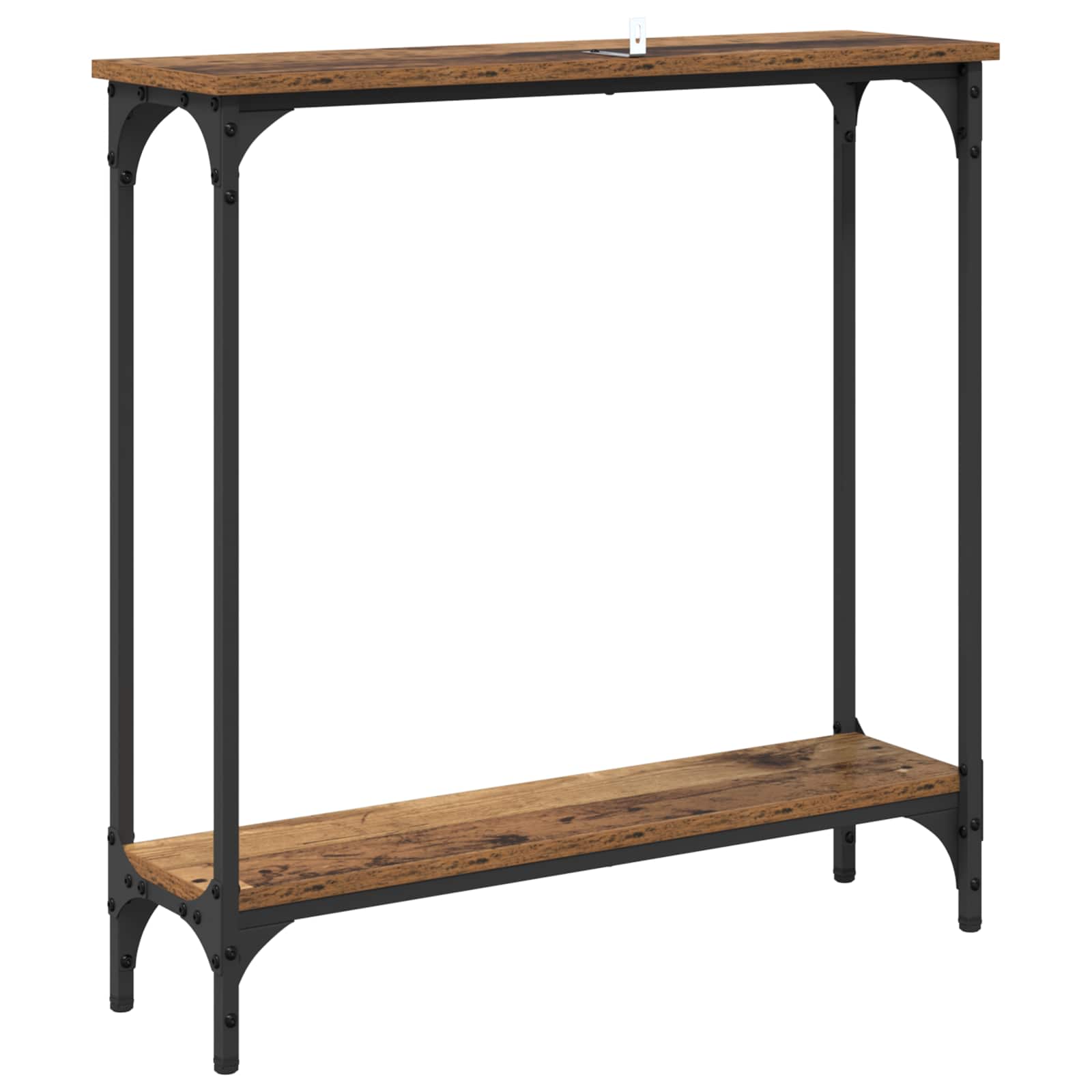 Konsoles galds ar plauktu Antīks koks 75 x 22,5 x 75 cm