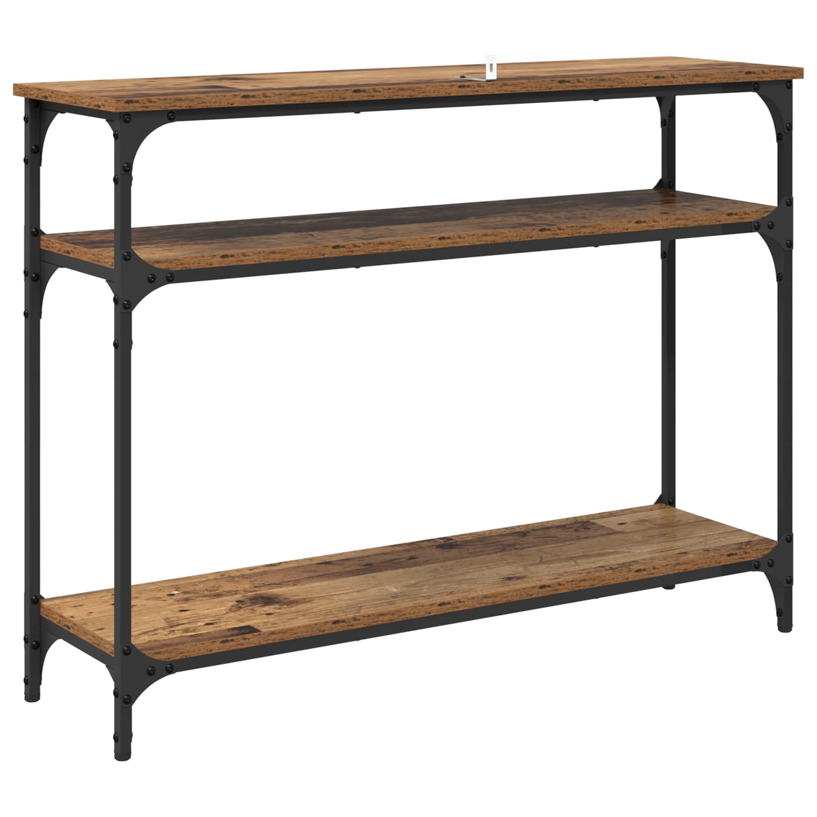 Konsoles galds ar plauktu Antīks koks 100 x 29 x 75 cm