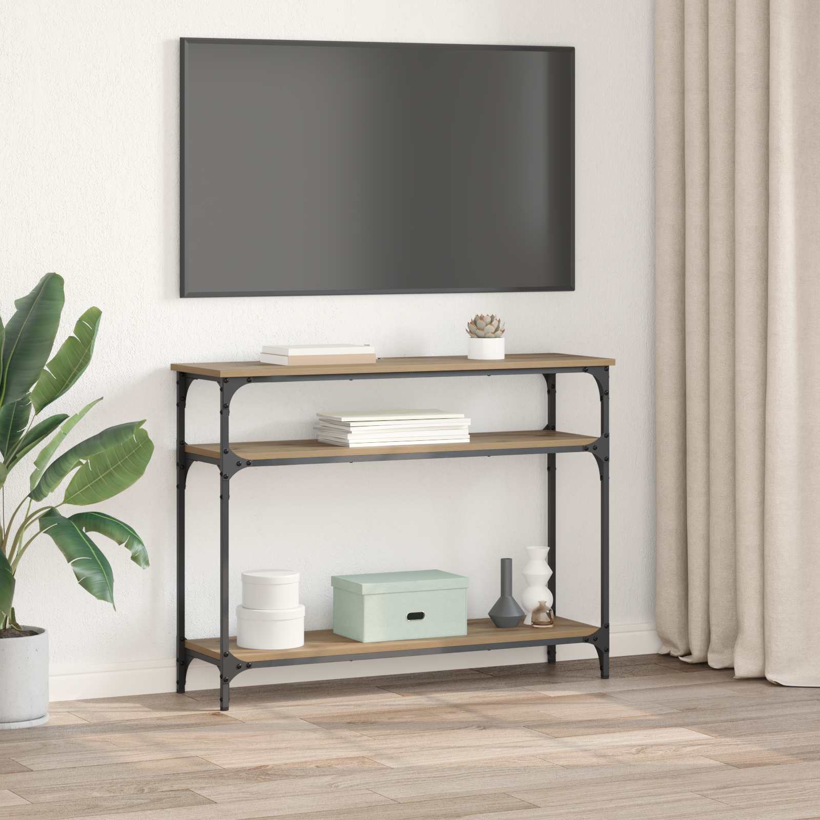 Konsolinis stalas Amatininkų ąžuolas 100 x 29 x 75 cm