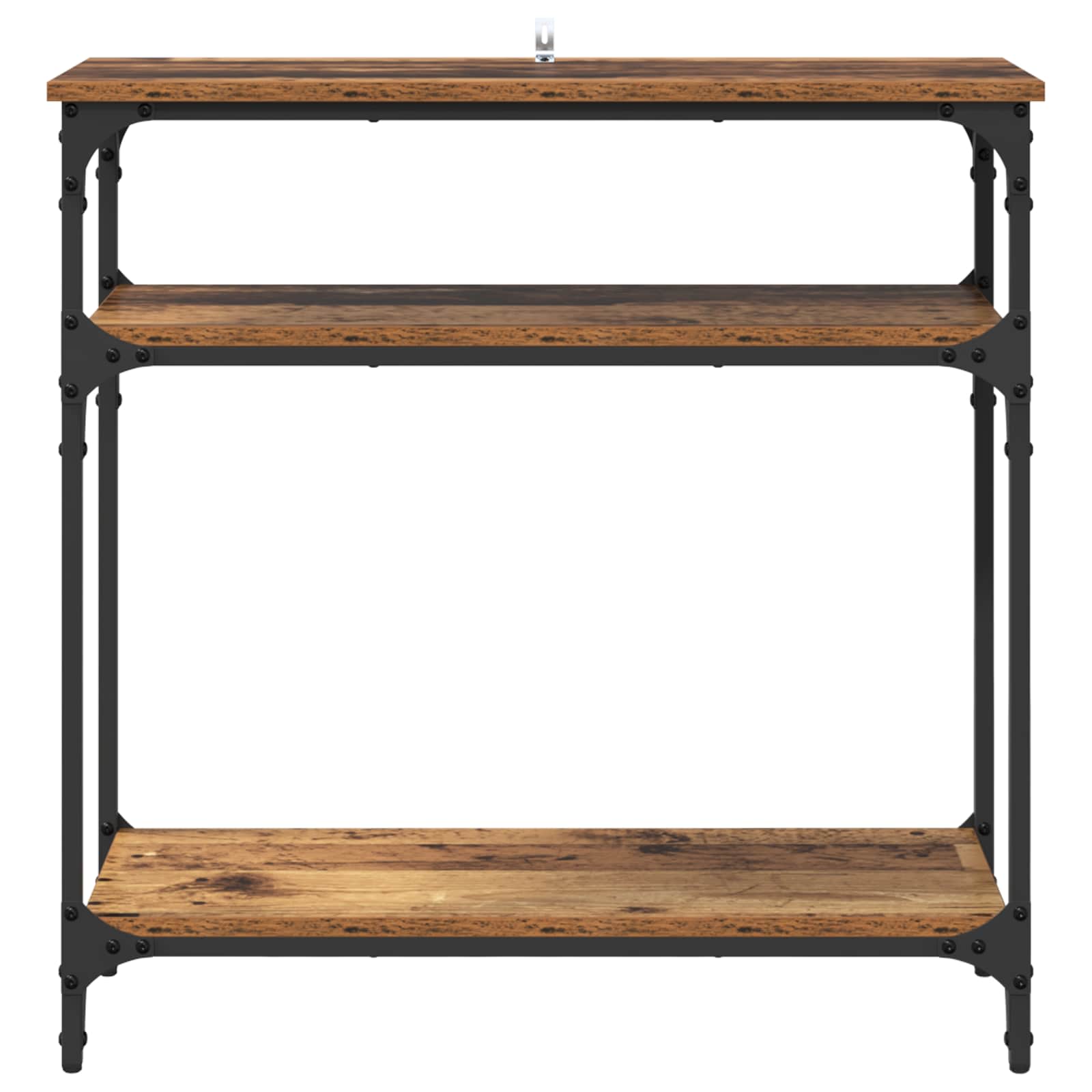 Konsolinis stalas su lentyna Senovinis medis 75 x 29 x 75 cm