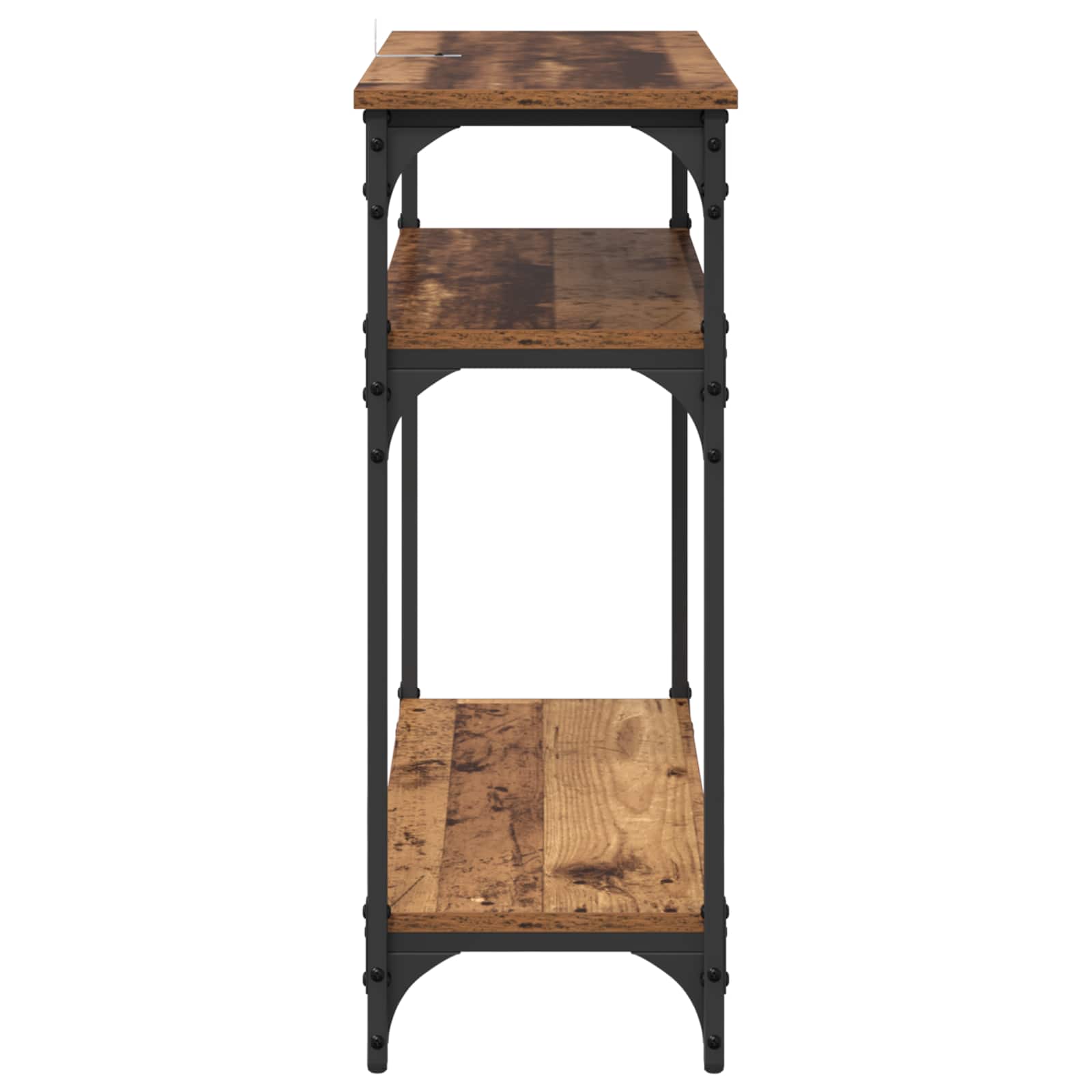 Konsoļgaldiņš ar plauktu Antīks koks 75 x 29 x 75 cm