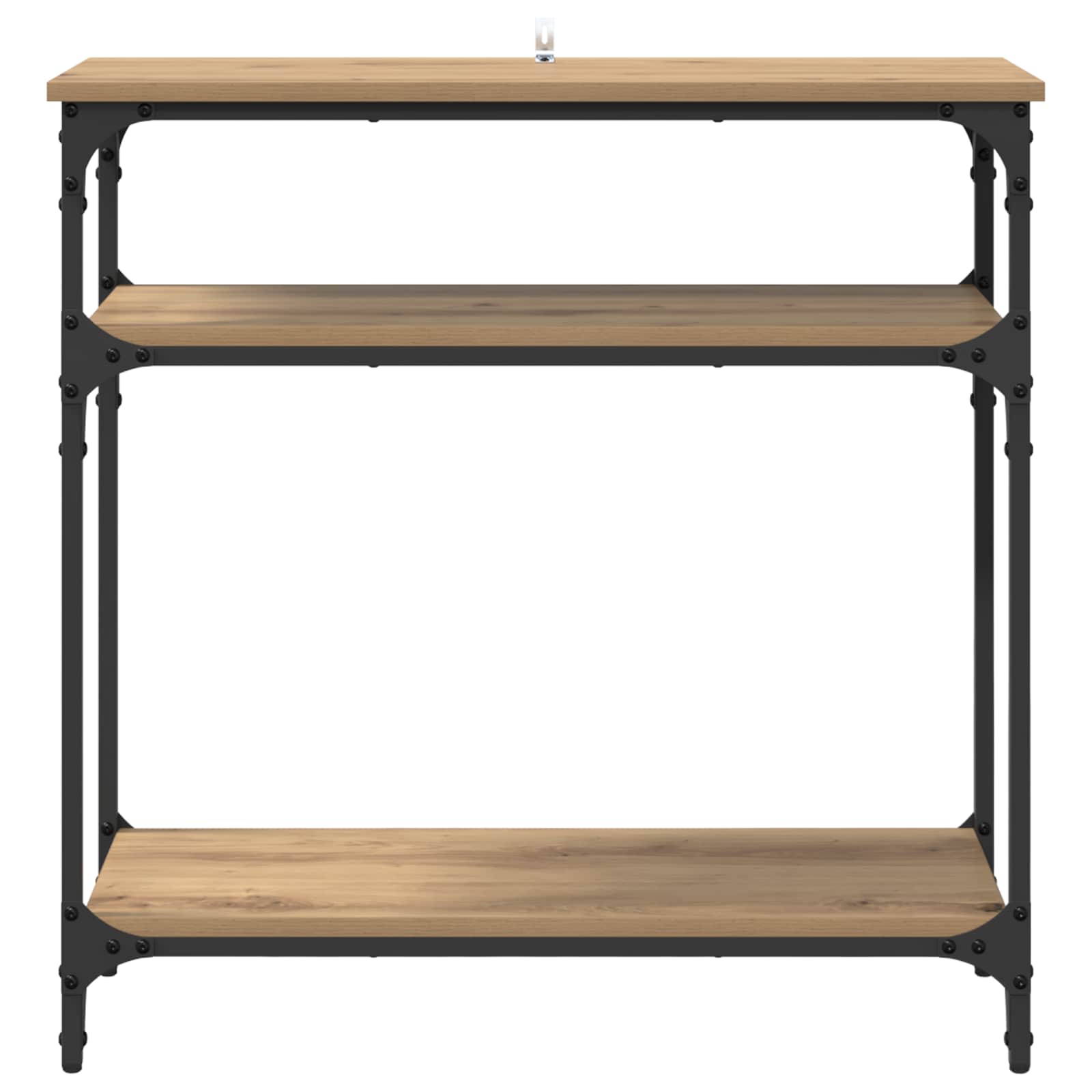 Konsoles galds ar plauktu amatnieku ozols 75 x 29 x 75 cm