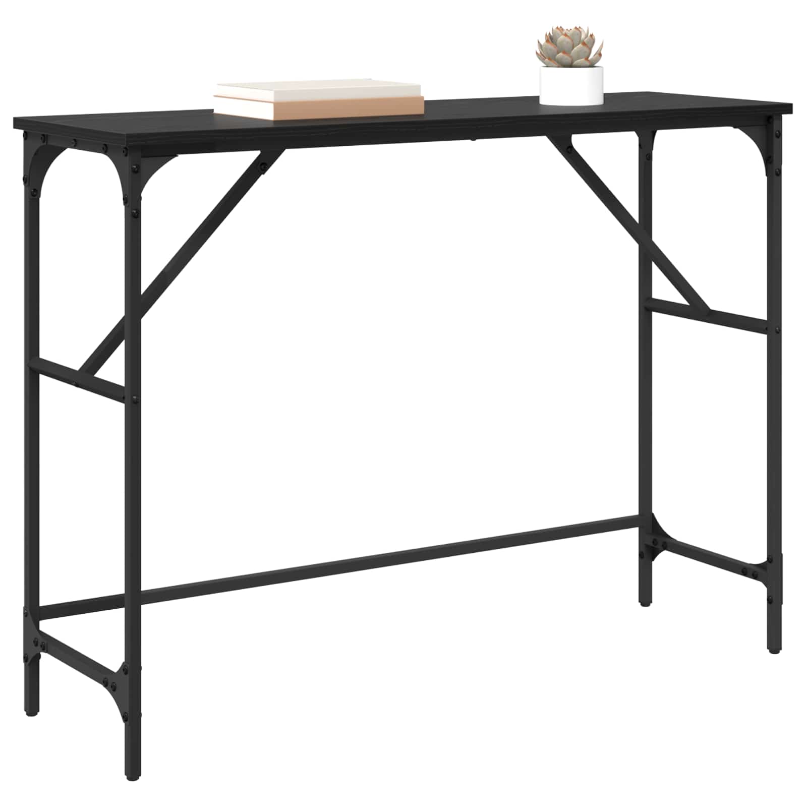 Konsoles galds Melns ozols 100 x 32 x 75 cm