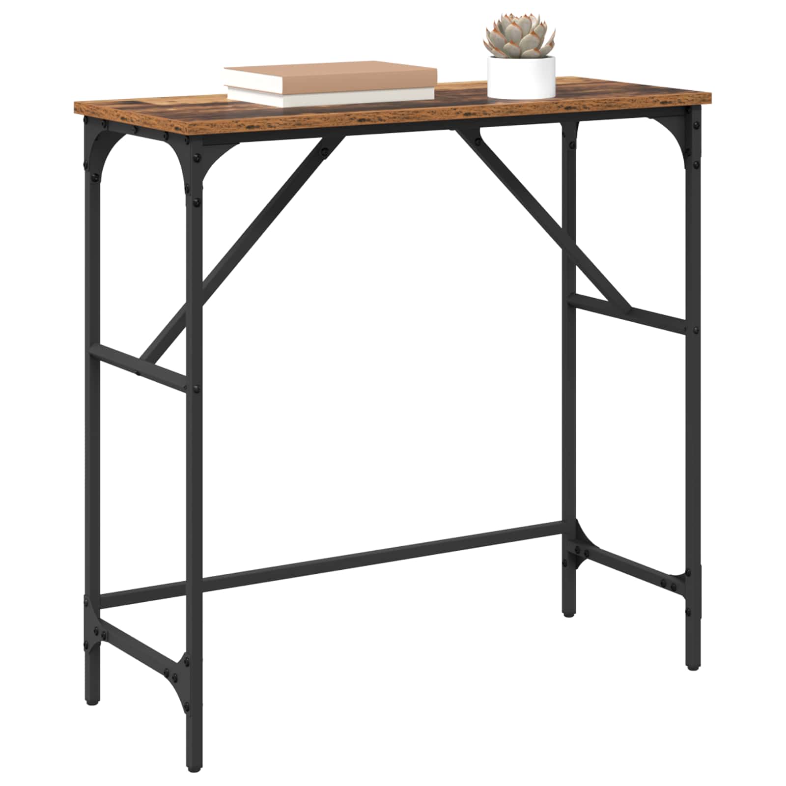 Konsoles galds Vecais koks 75 x 32 x 75 cm Apstrādāta koksne