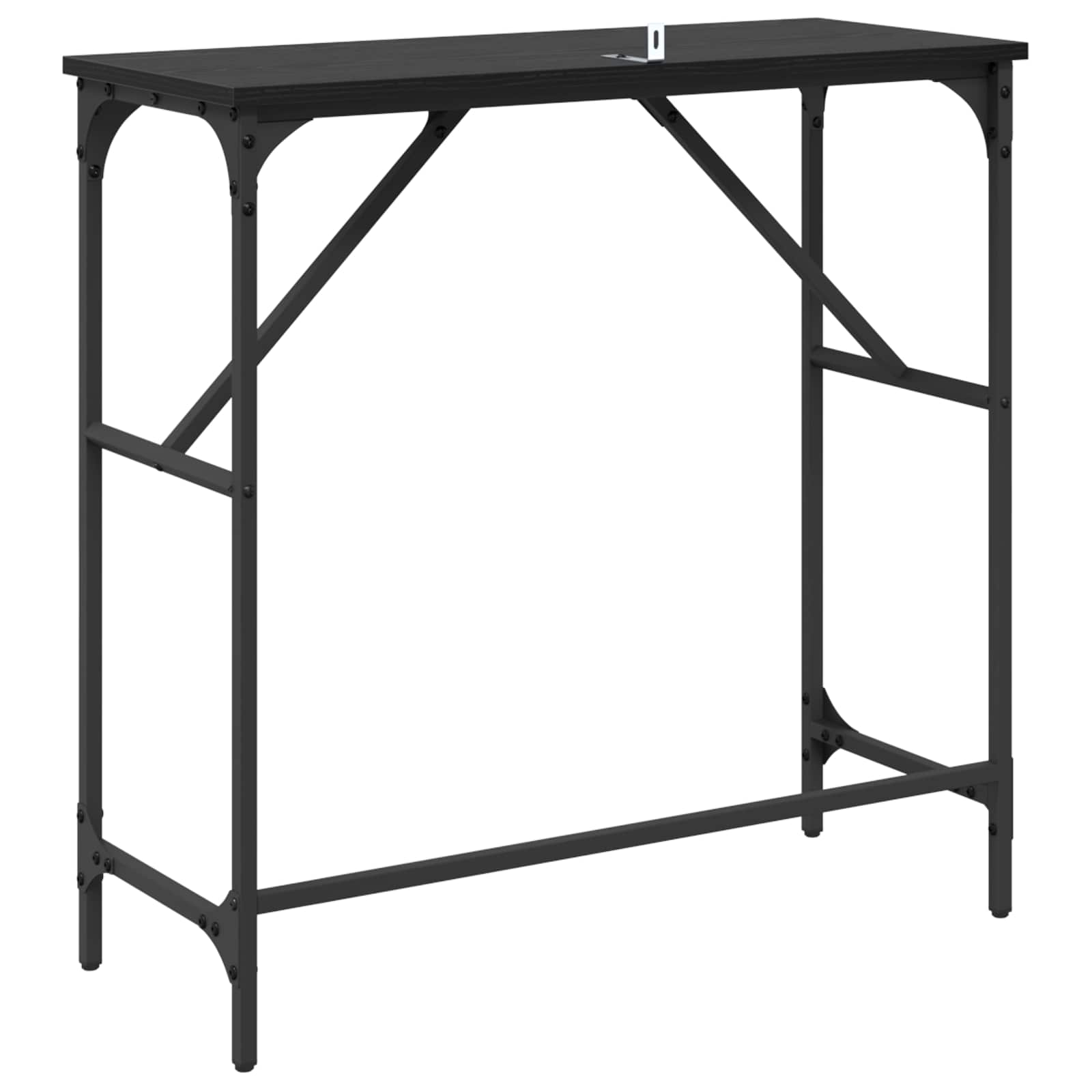 Konsoles galds Melns ozols 75 x 32 x 75 cm