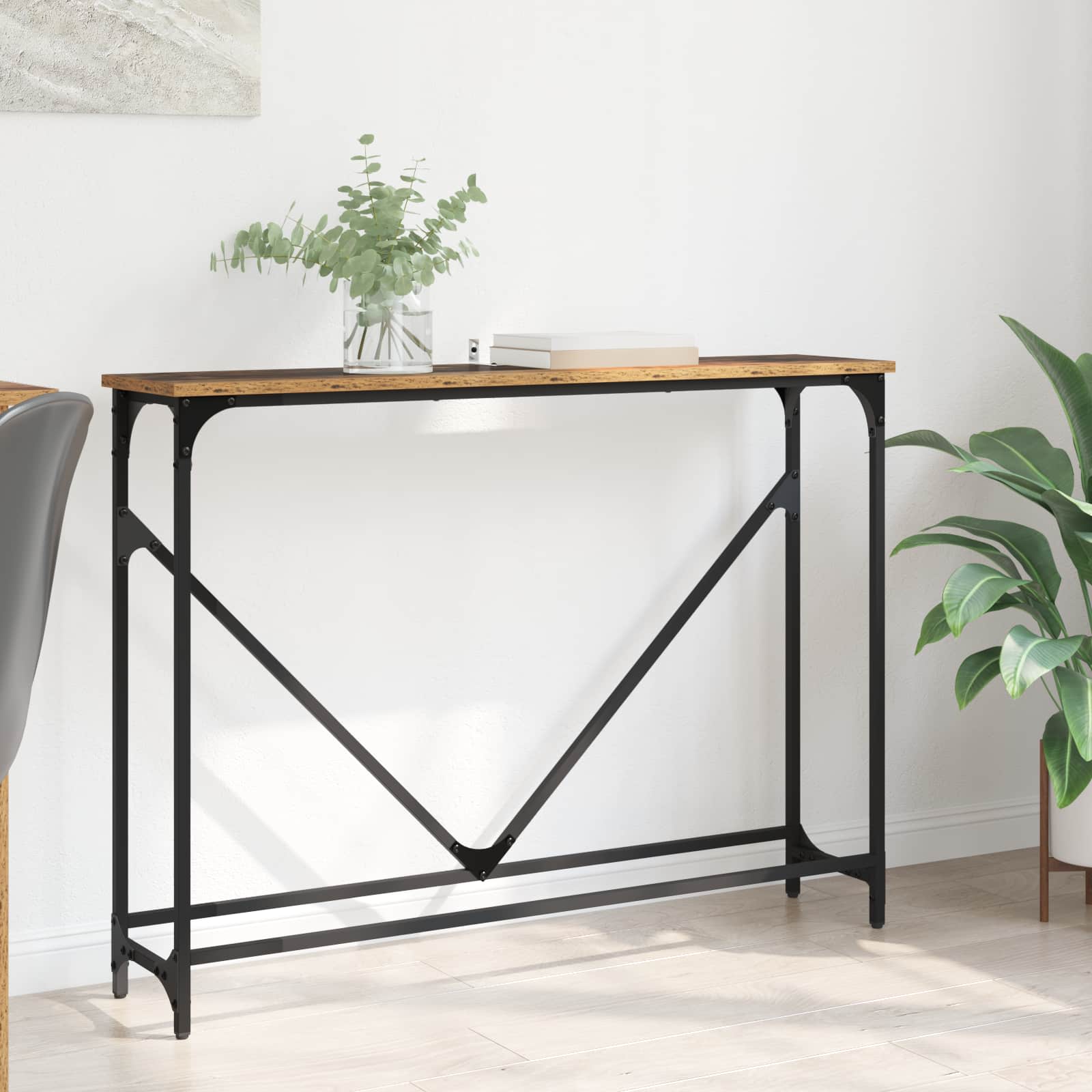 Konsolinis stalas Senovinis medis 102 x 23 x 75 cm