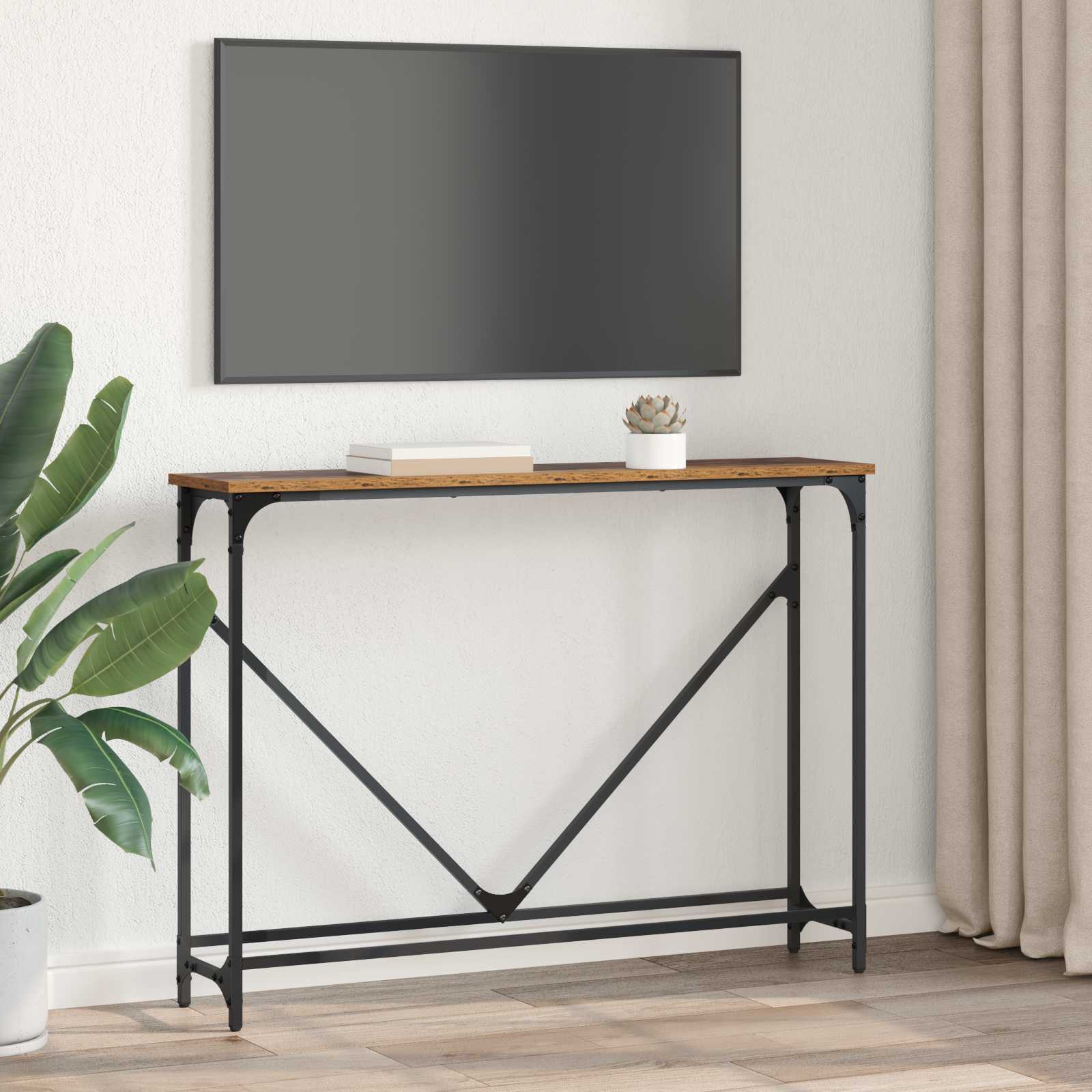 Konsolinis stalas Senovinis medis 102 x 23 x 75 cm