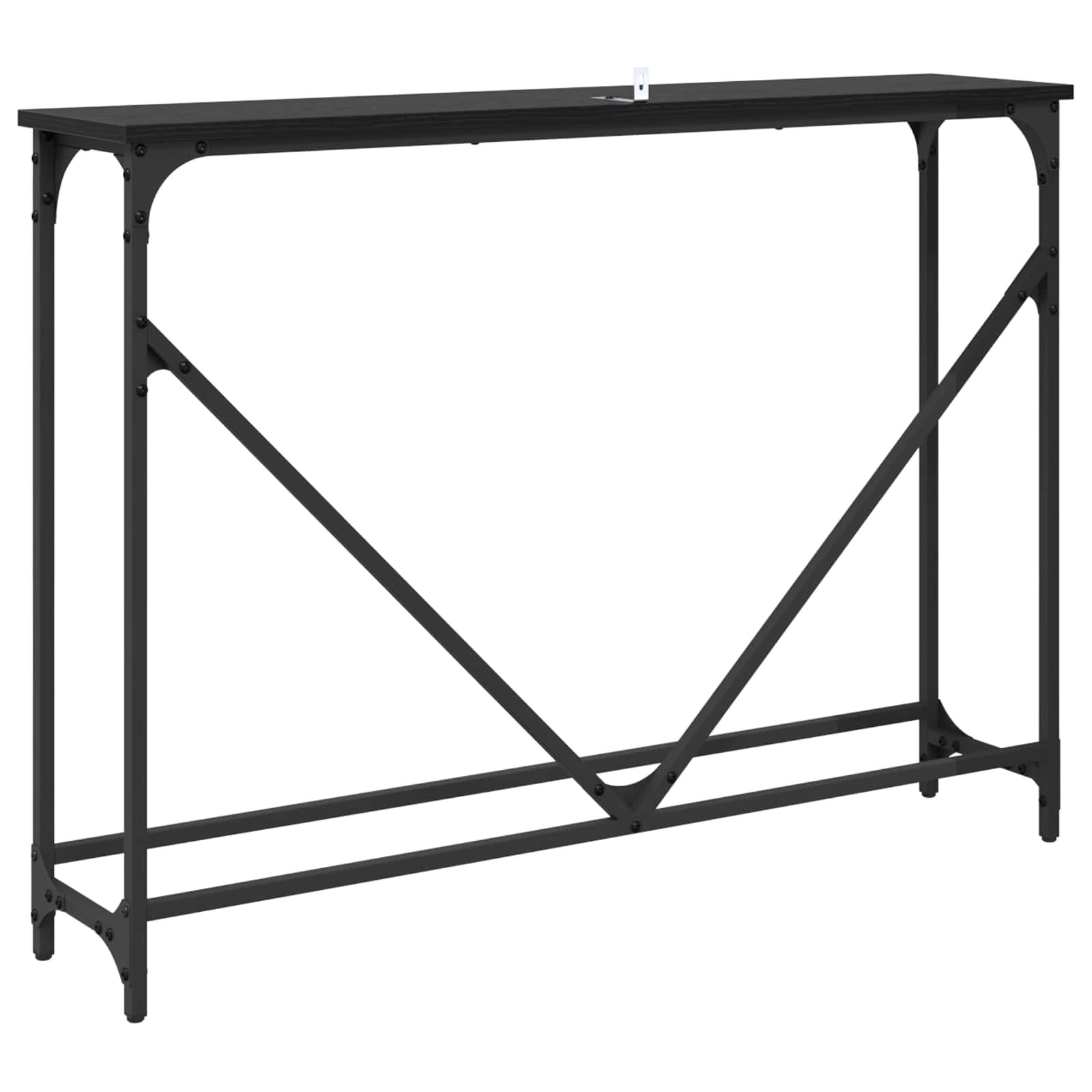 Konsolinis stalas Juodas ąžuolas 102 x 23 x 75 cm
