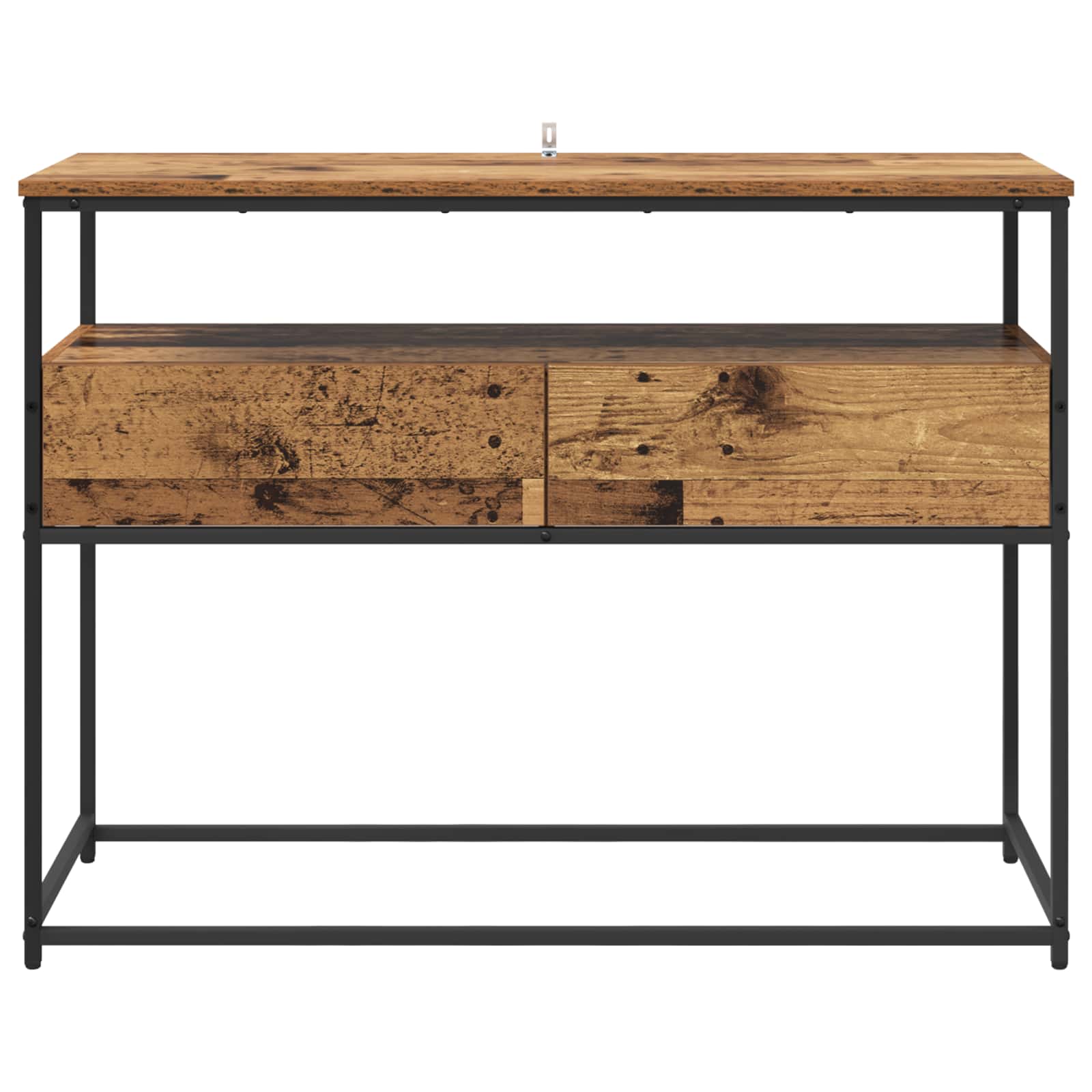 Konsolinis stalas su stalčių Senovinis medis 100 x 40 x 75 cm