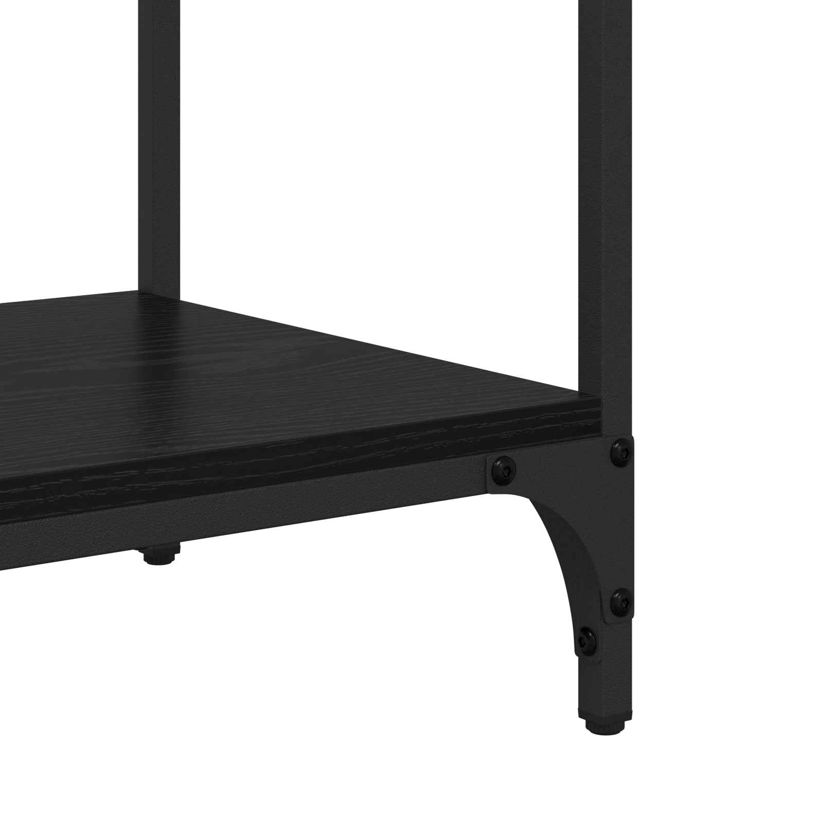 Konsoles galds ar atvilktni, melns ozols, 100 x 34,5 x 75 cm