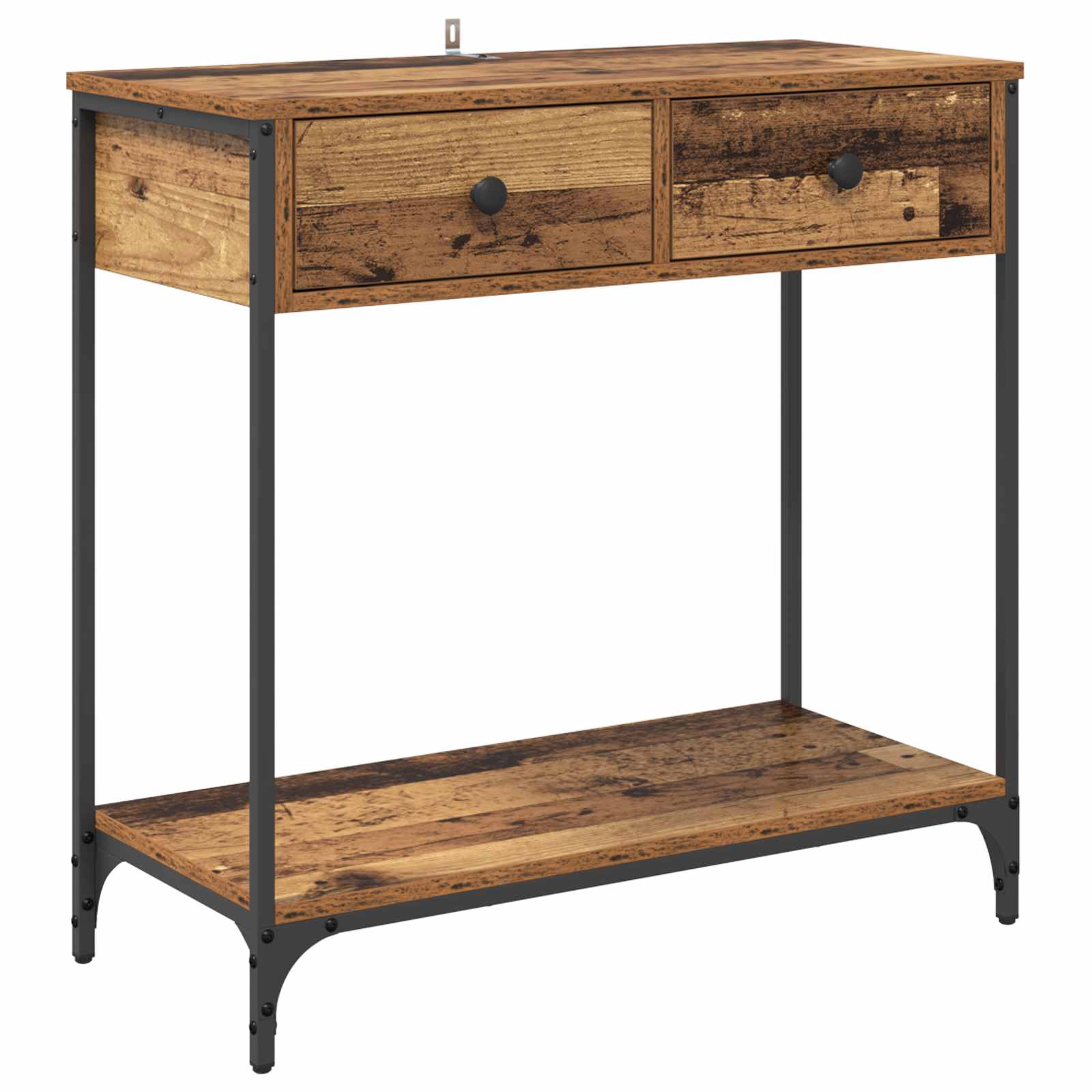 Konsolinis stalas su stalčių Senovinis medis 75 x 34,5 x 75 cm