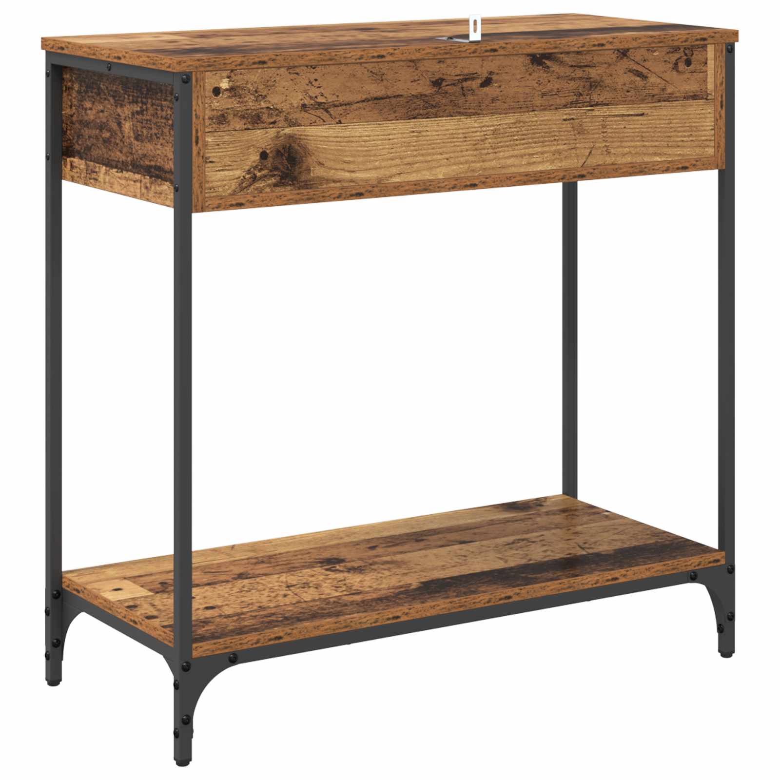 Konsolinis stalas su stalčių Senovinis medis 75 x 34,5 x 75 cm