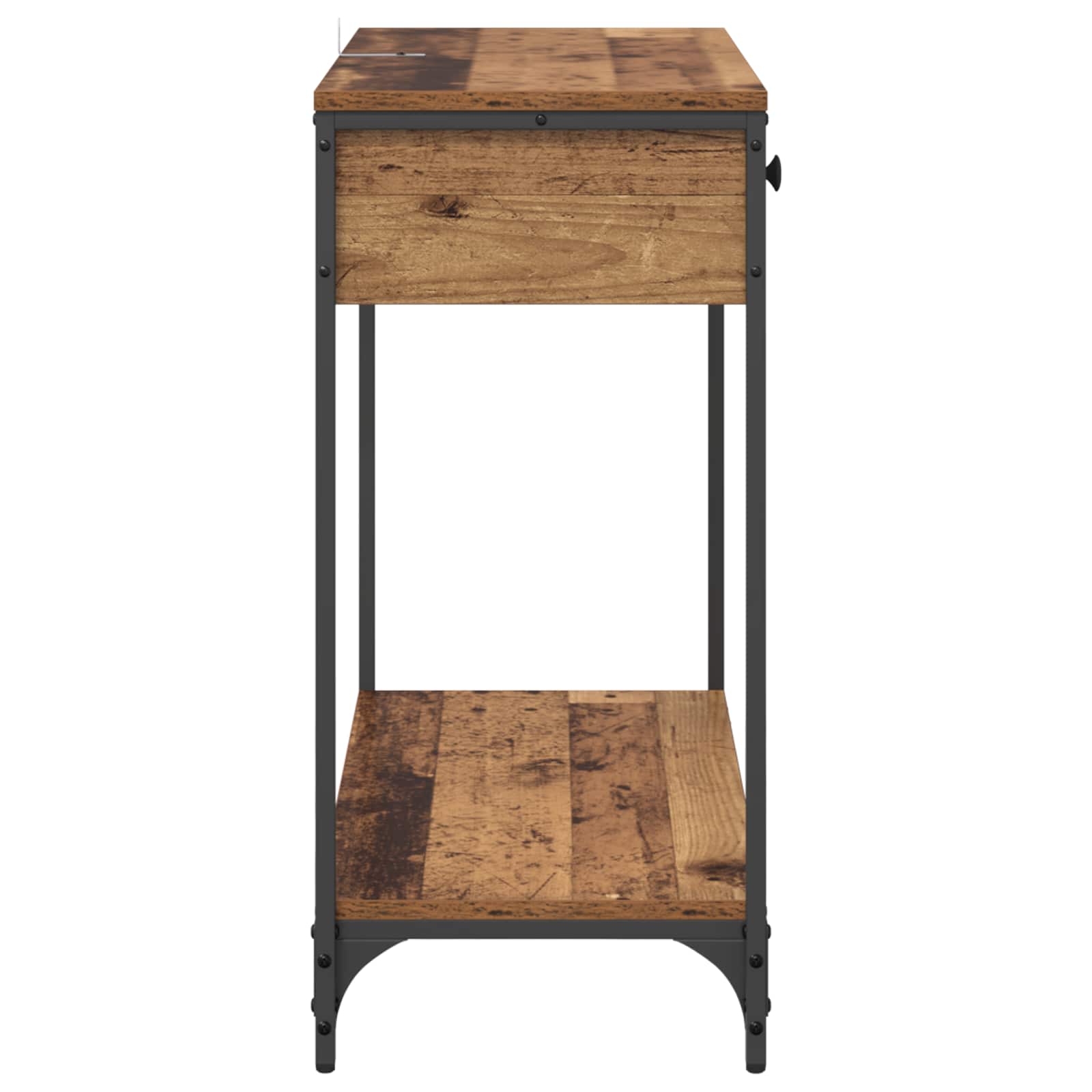 Konsolinis stalas su stalčių Senovinis medis 75 x 34,5 x 75 cm